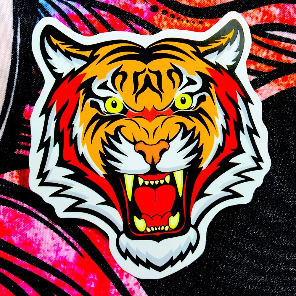 Tiger Roar Single Decor Accent Sticker